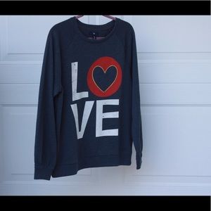 (NWT) GAP graphic LOVE long sleeve sweater/tee